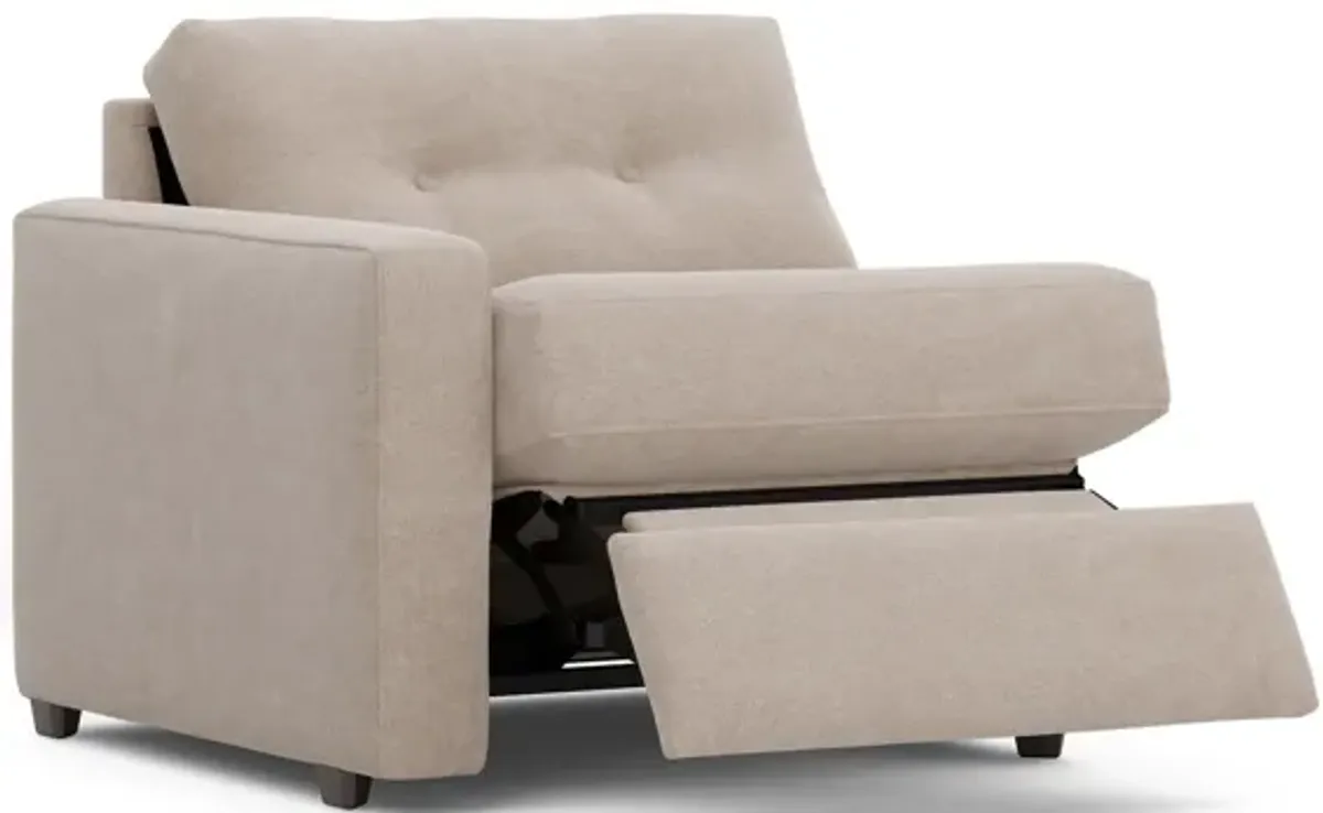 ModularOne Stone Left Arm Facing Power Recliner