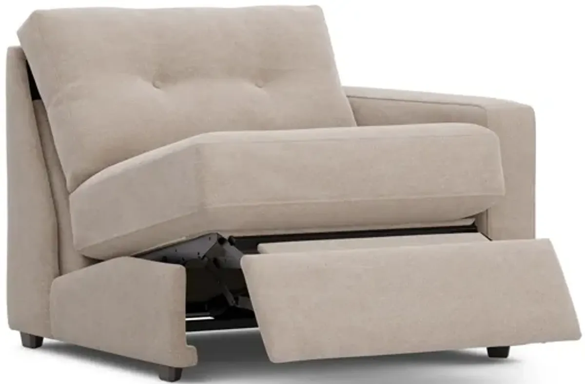 ModularOne Stone Right Arm Facing Power Recliner
