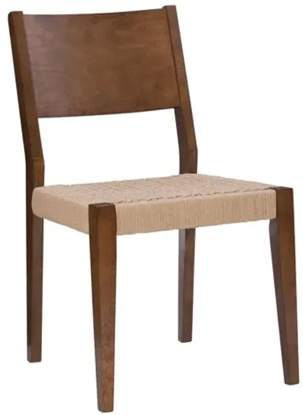 Cosgrove Brown Dining Chair Rope Seat (Set of Two)