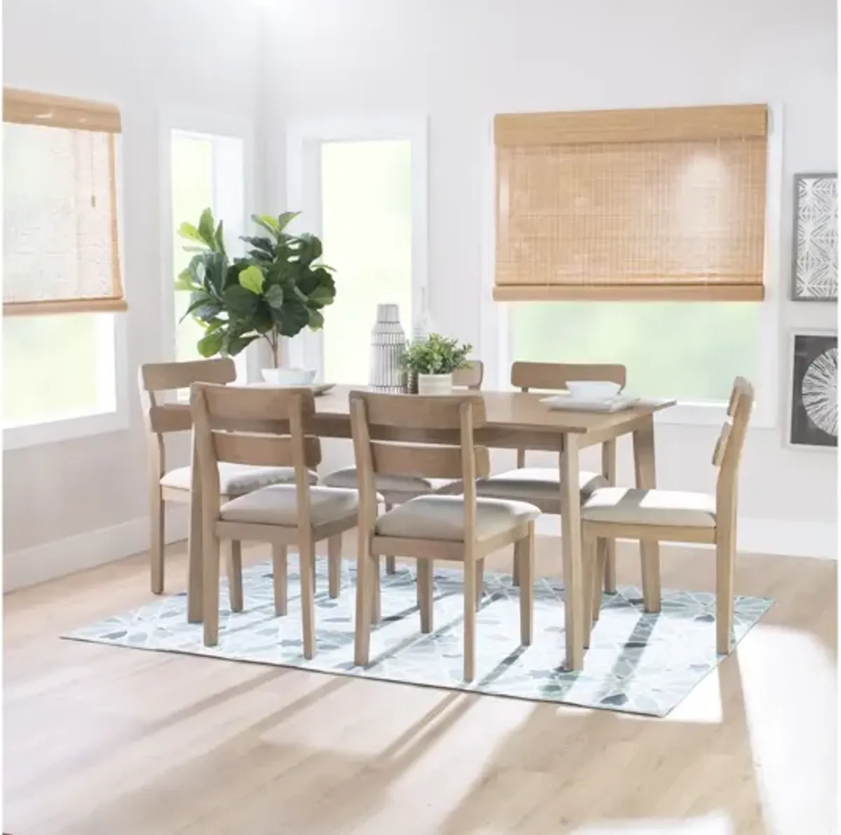 Daly 7 Piece Dining Group Natural