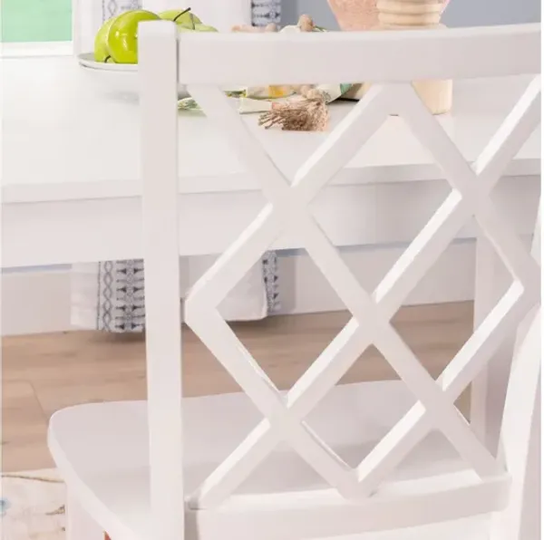 Maui 5-Piece White Dining Set