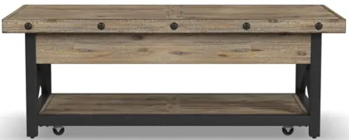 Carpenter Natural Rectangular Lift-Top Coffee Table