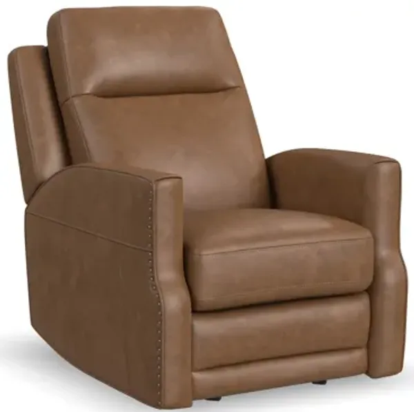 Maxwell Cedar Leather Power Gliding Recliner