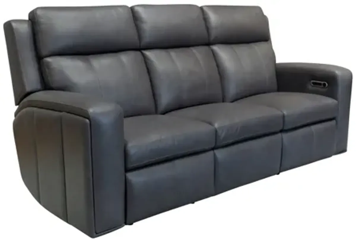 Wyatt Gunmetal Power Reclining Sofa