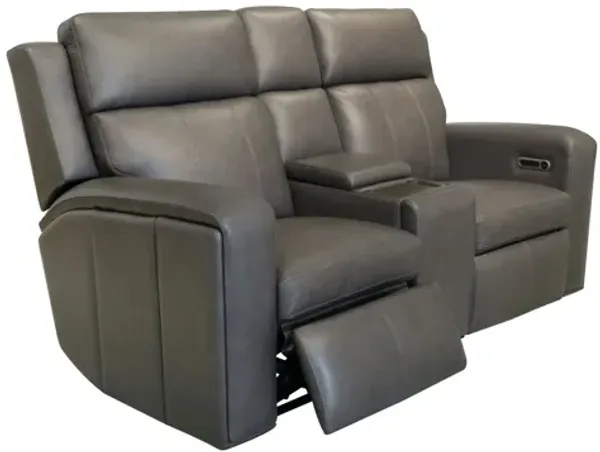 Wyatt Power Reclining Loveseat with Console