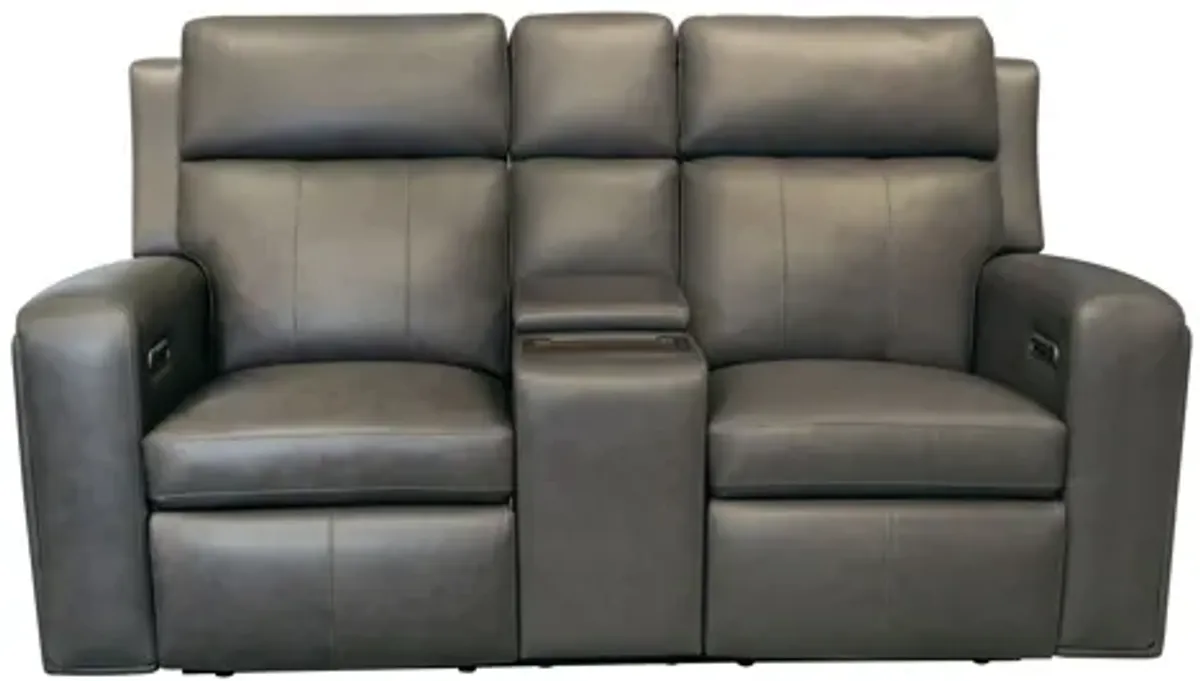 Wyatt Power Reclining Loveseat with Console