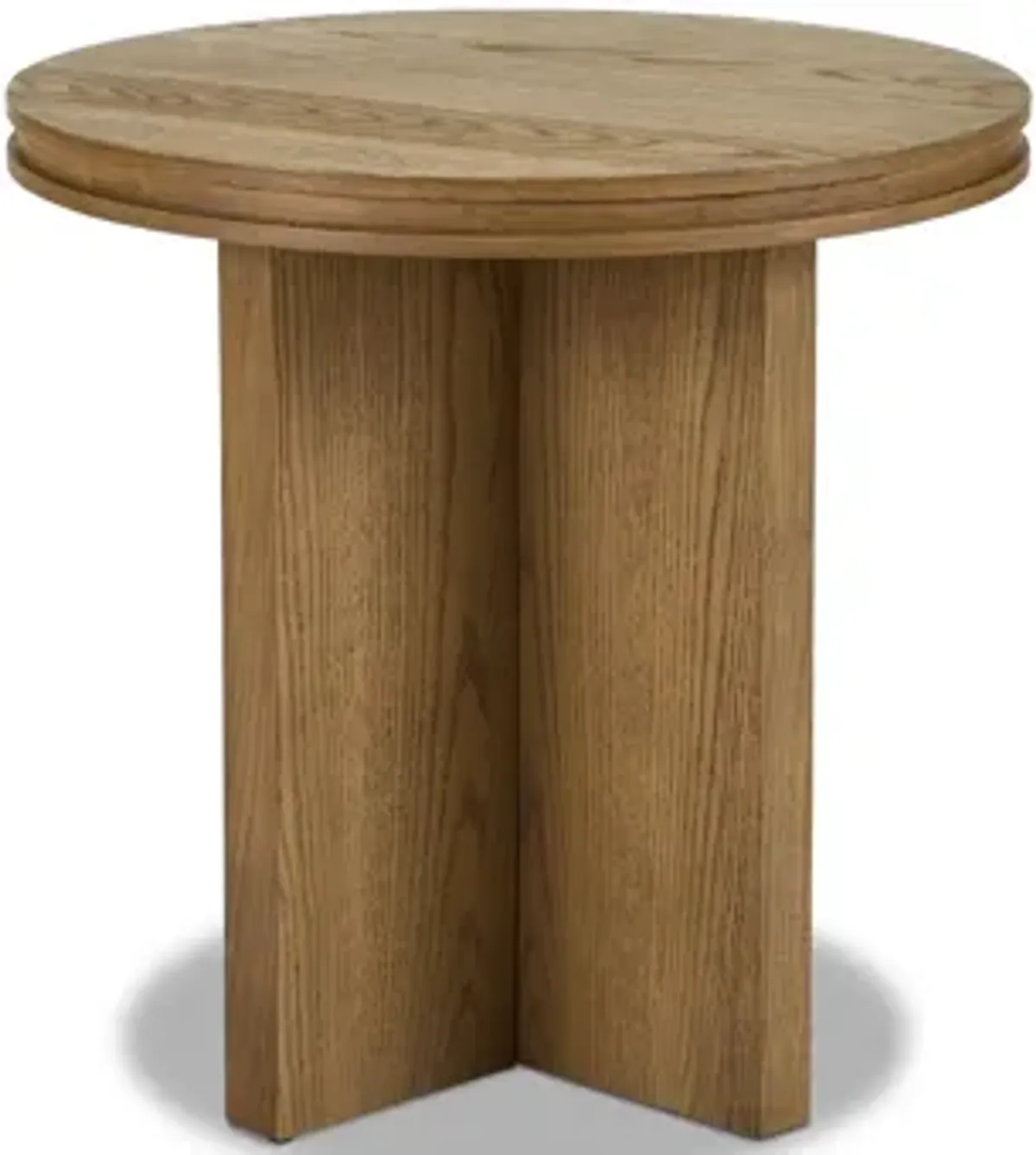 Waterfall Natural Round End Table