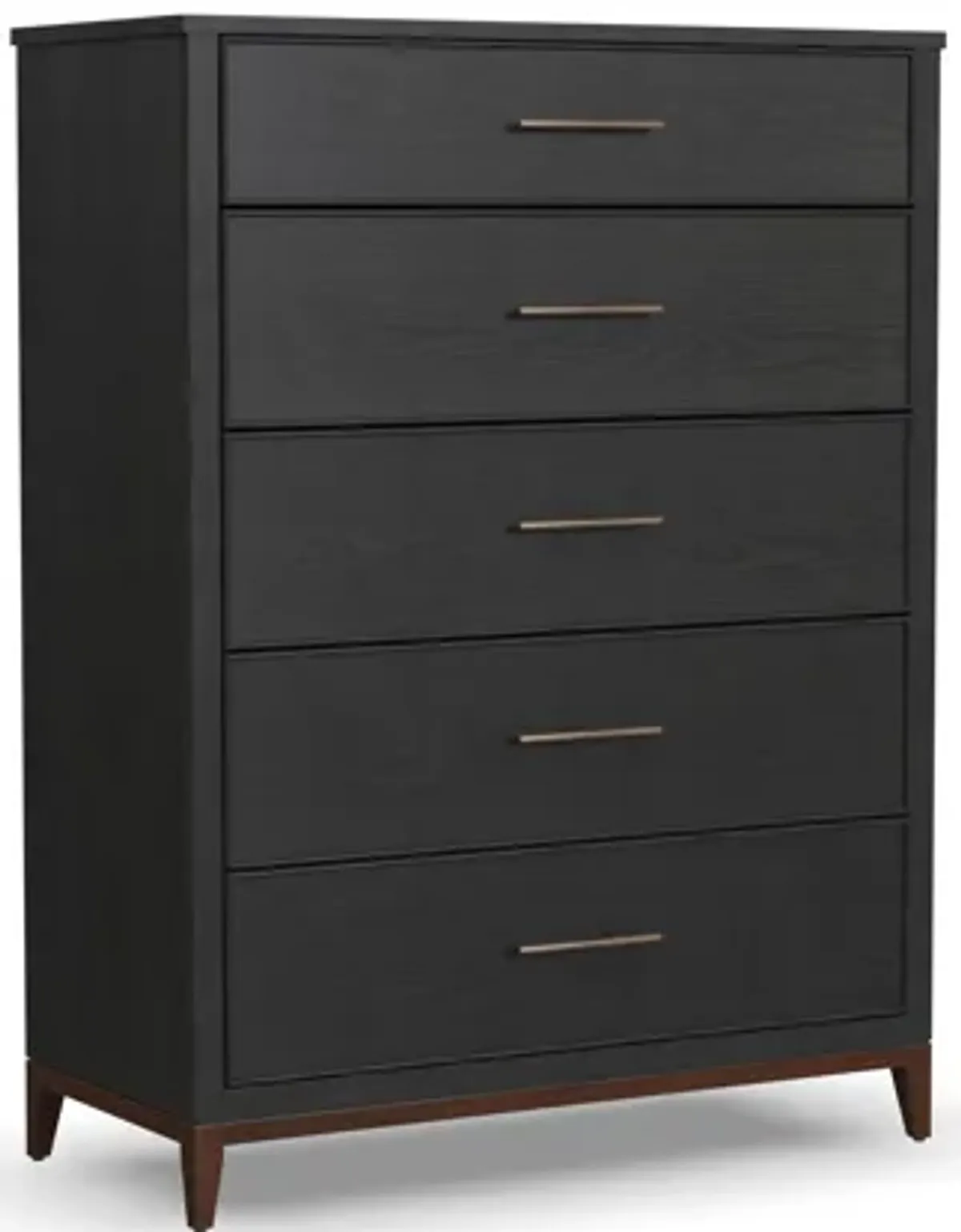 Waterfall Black Drawer Chest