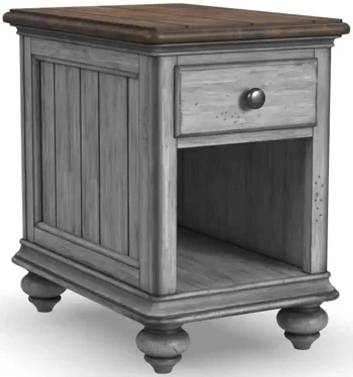Plymouth Gray Chairside Table