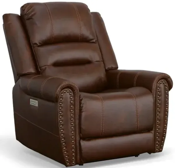 Oscar Pumpernickel Fabric Power Recliner