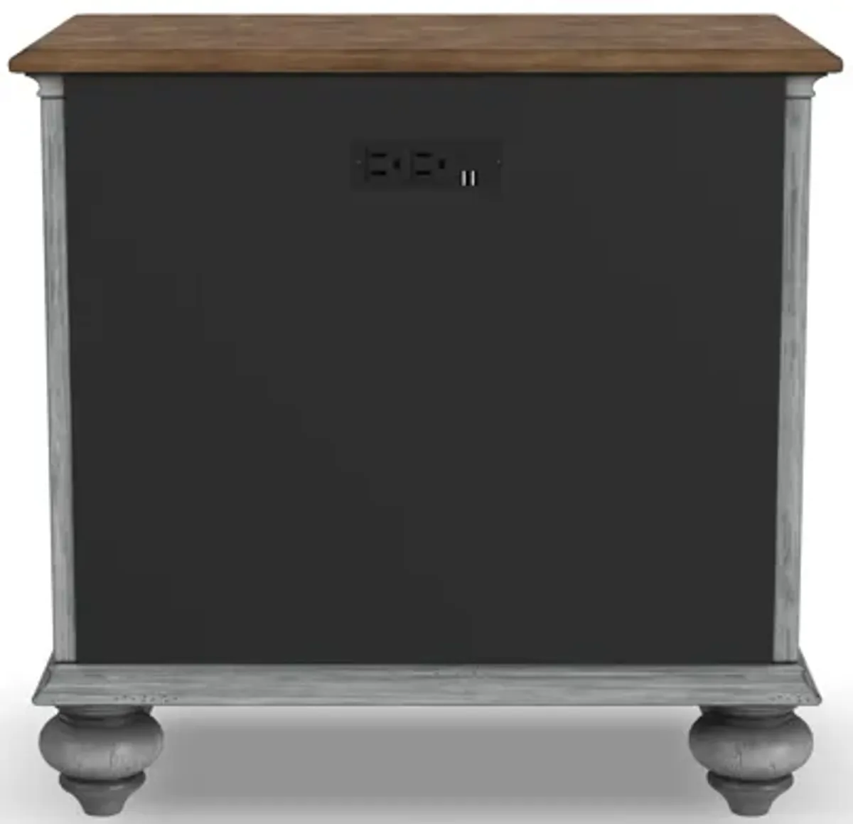 Plymouth Gray Nightstand