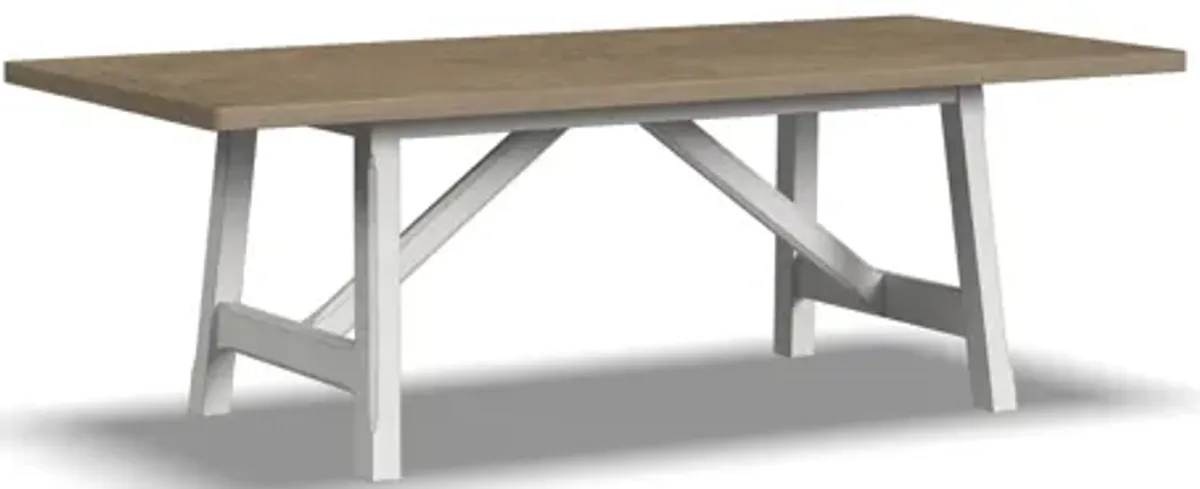 Melody White Rectangular Dining Table