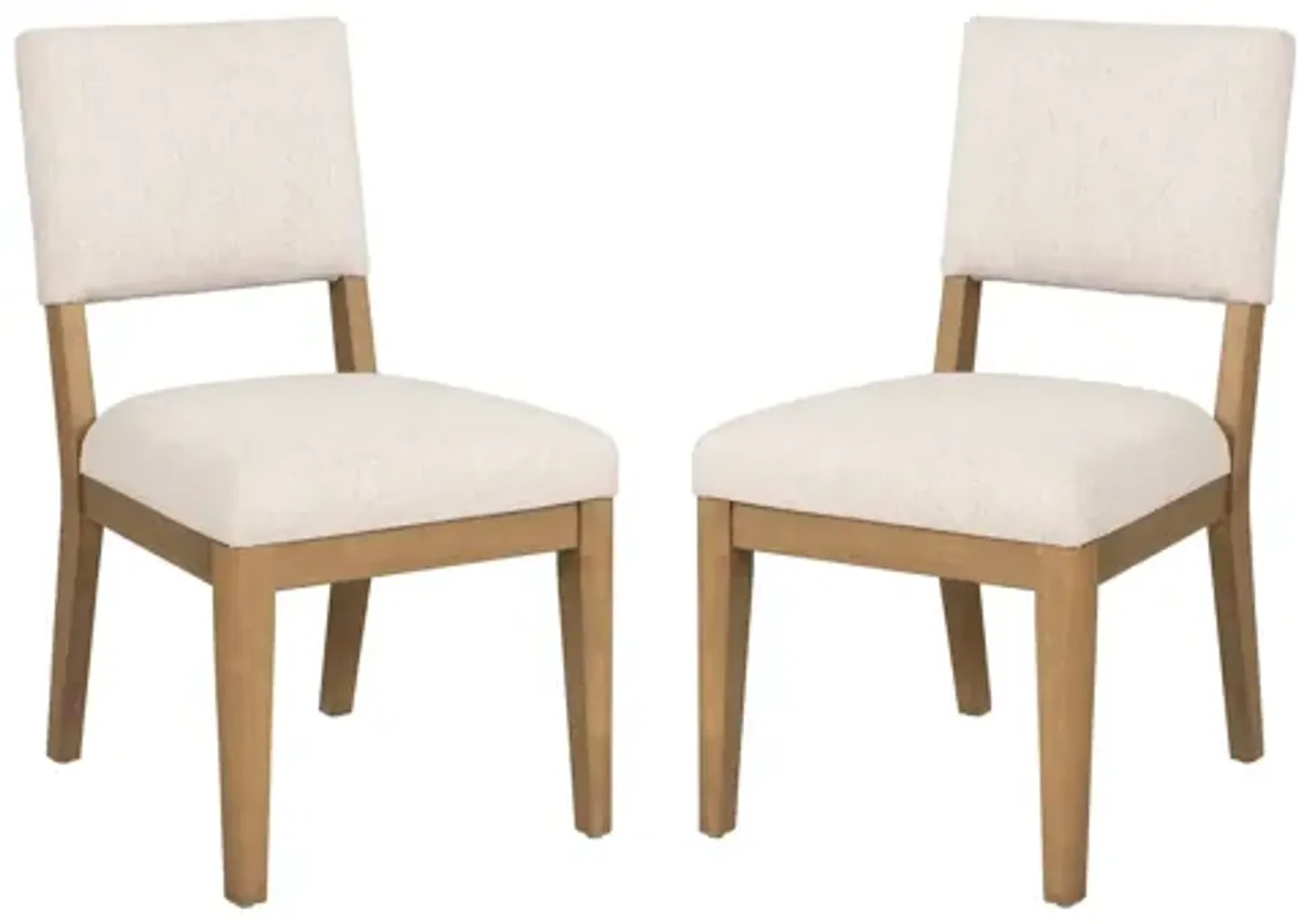 Millwork Off-White Pair of Dining Chairs