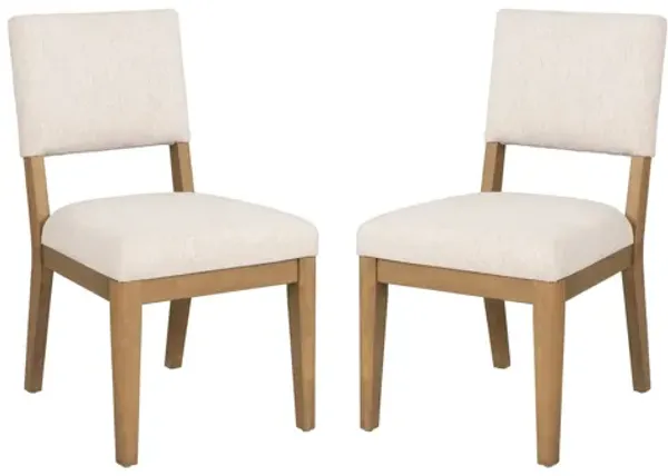 Millwork Off-White Pair of Dining Chairs