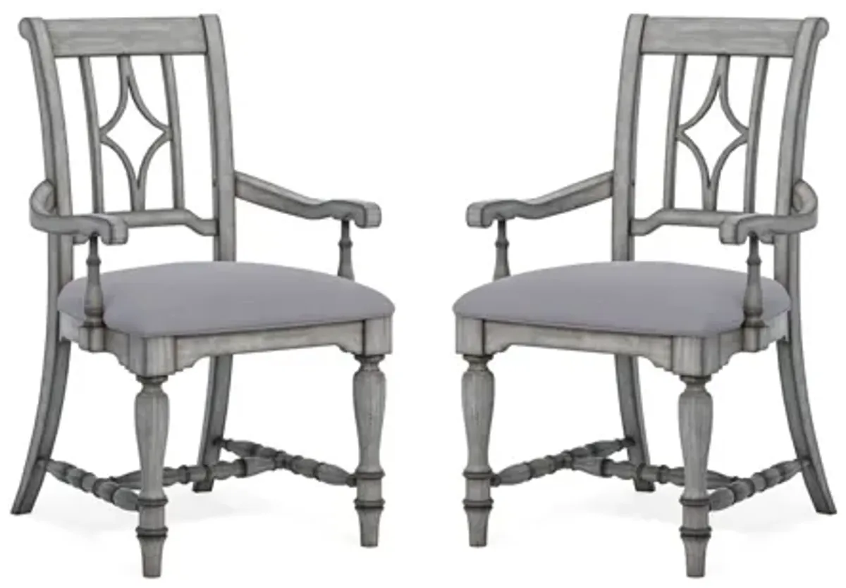 Plymouth Gray Pair of Dining Chairs