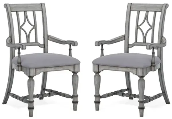 Plymouth Gray Pair of Dining Chairs