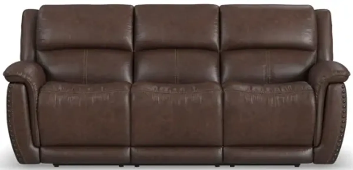 Beau Sable Fabric Power Reclining Sofa