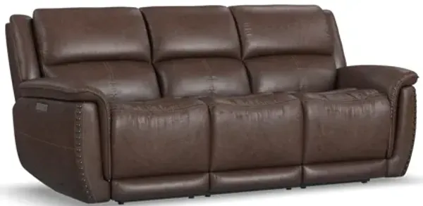 Beau Sable Fabric Power Reclining Sofa