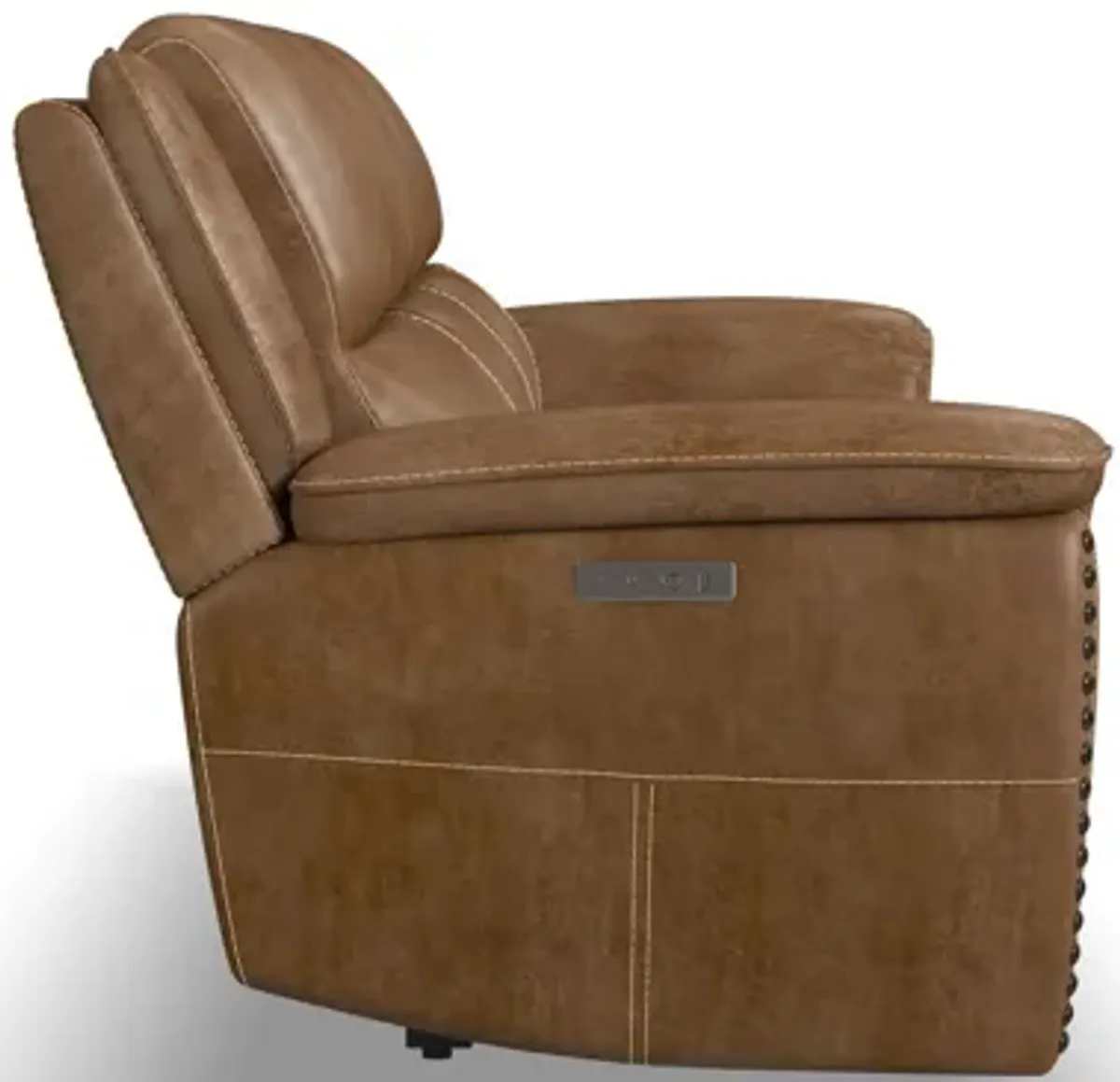Beau Silt Fabric Power Reclining Sofa