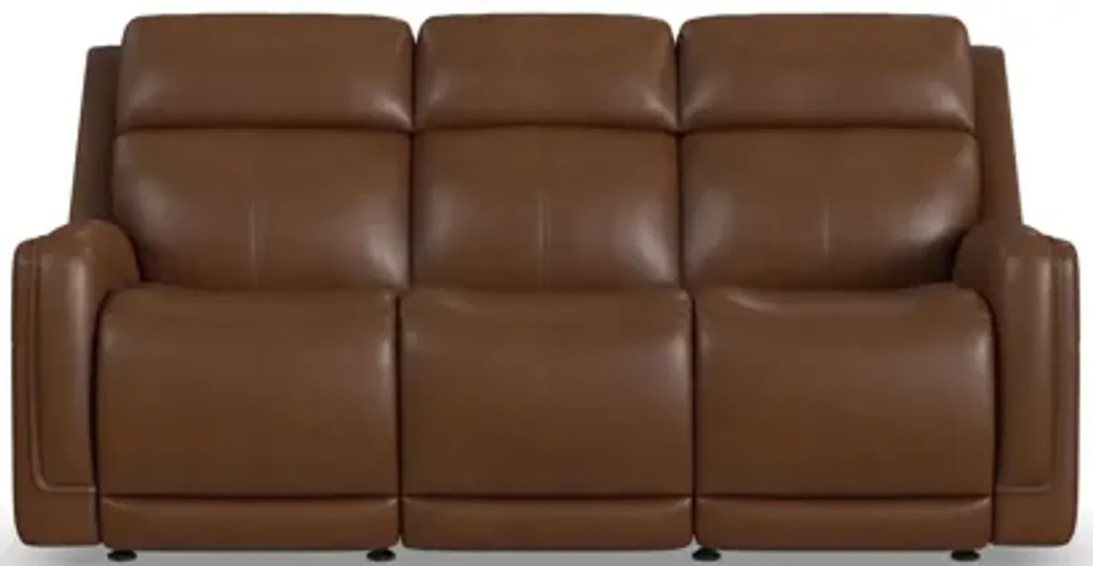Alister Sedona Leather Power Gliding Sofa