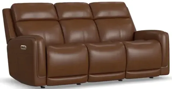 Alister Sedona Leather Power Gliding Sofa