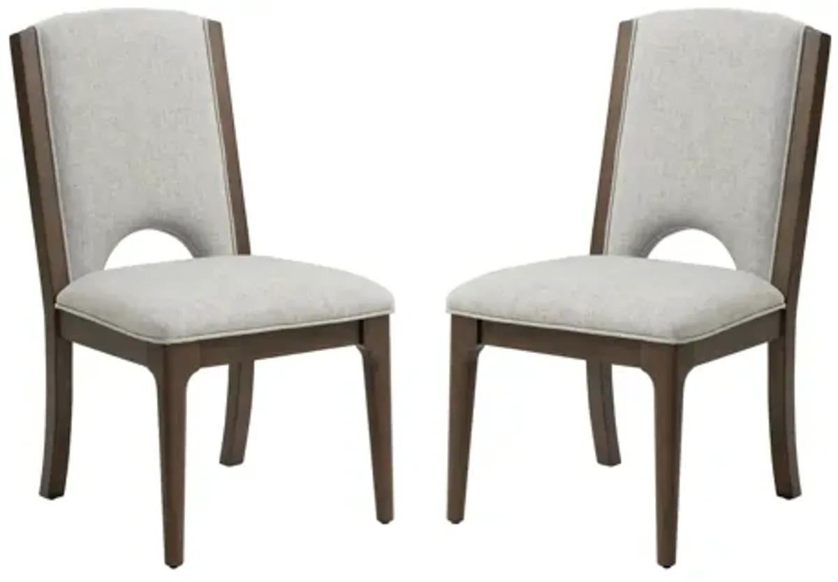 Athens Pair of Upholstered Dining Chairs