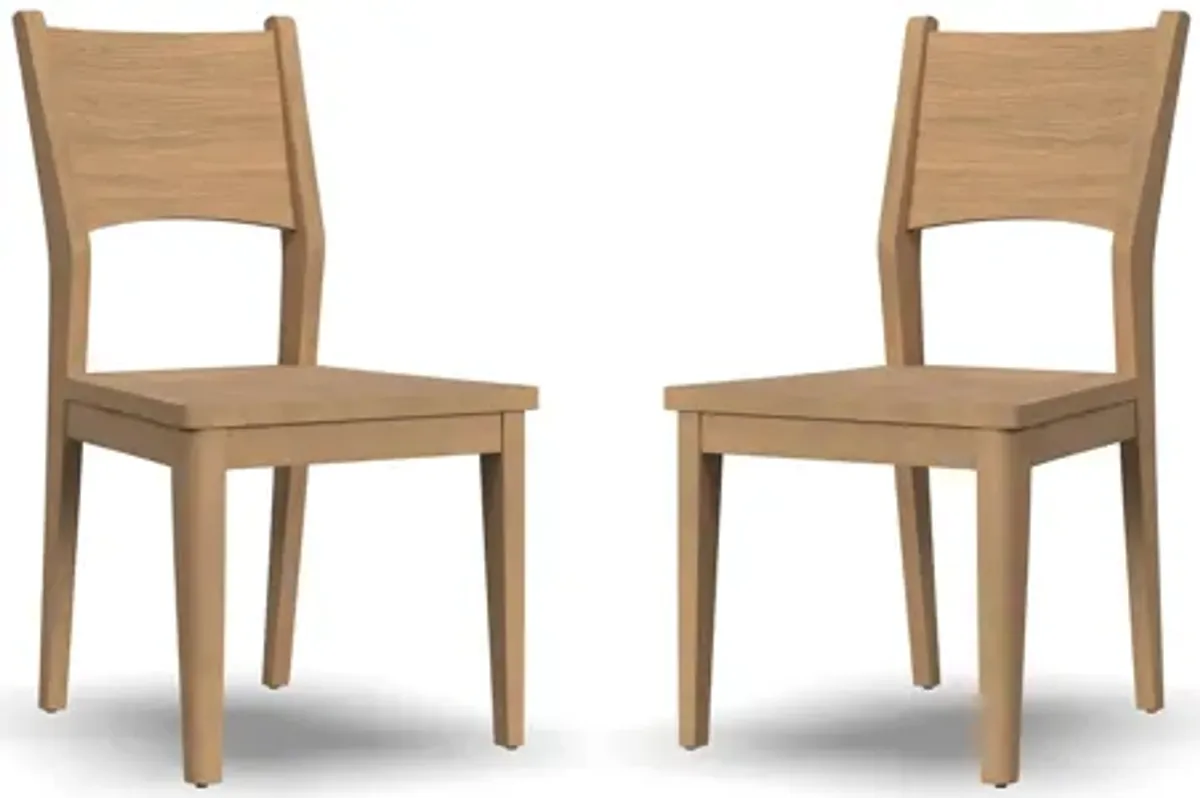 Normandy Pair of Wood Dining Chairs