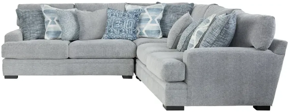 Bulova Silver 3-Piece Sectional