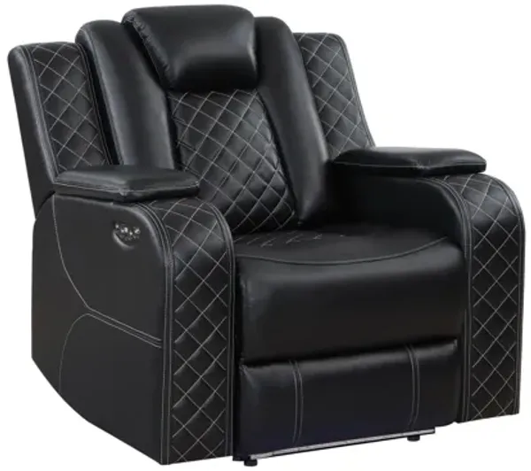 Radiant Power Recliner - Black