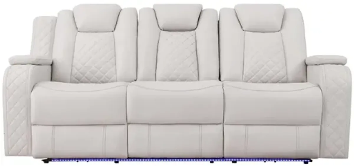 Radiant Power Reclining Sofa - Gray
