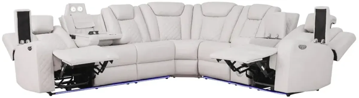 Radiant 3-Piece Reclining Sectional - Gray