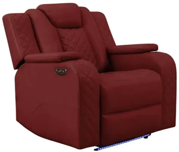 Radiant Power Recliner - Red