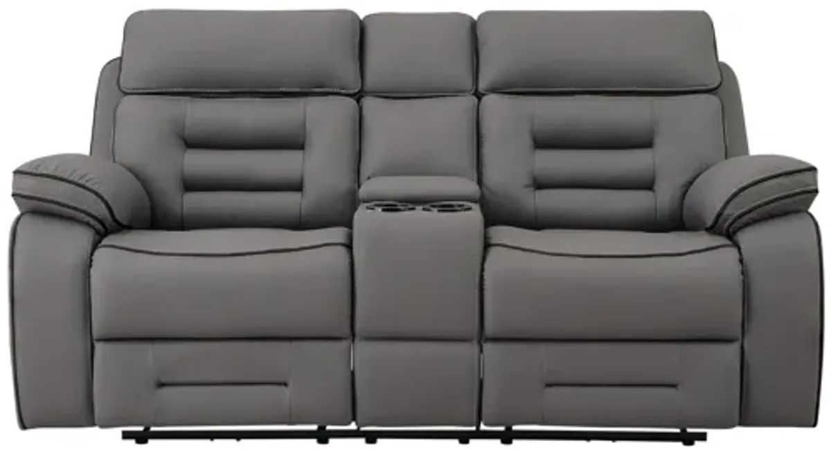 Apollo Power Reclining Loveseat - Gray