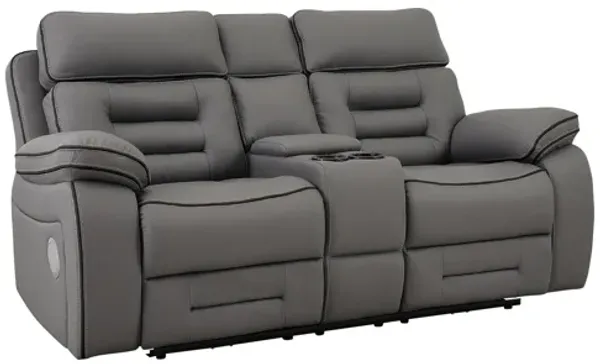 Apollo Power Reclining Loveseat - Gray
