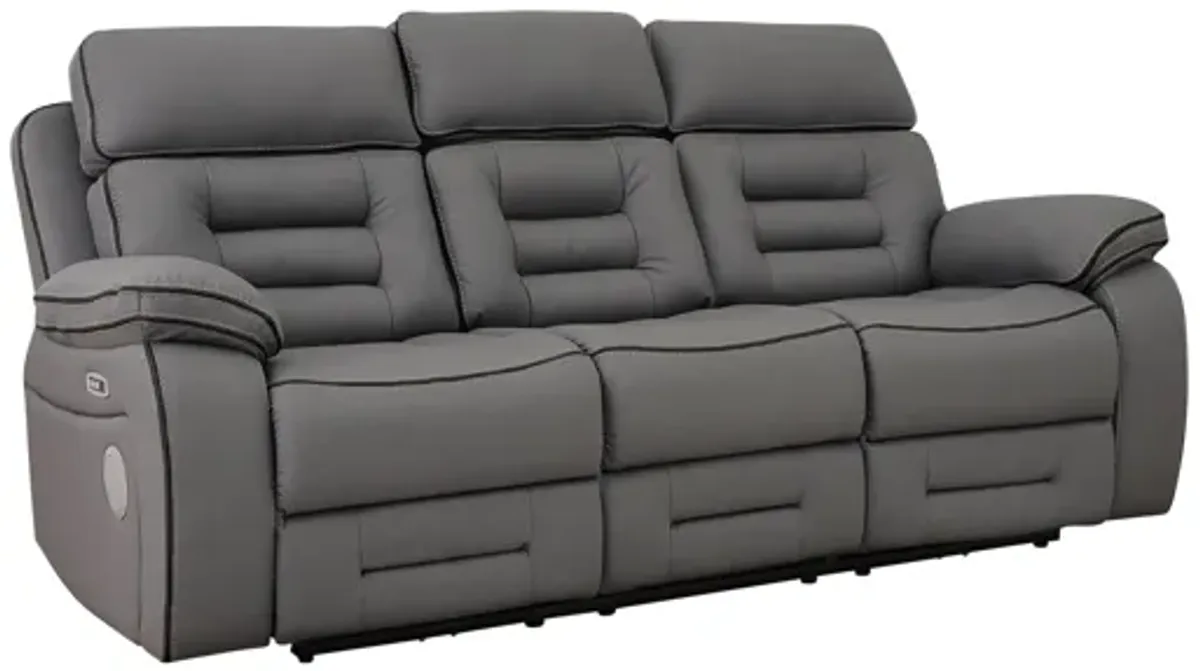Apollo Power Reclining Sofa - Gray