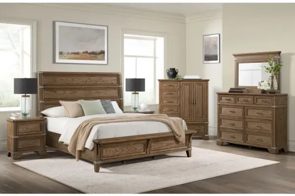 Forge Brown 6-Piece Queen Bedroom Set