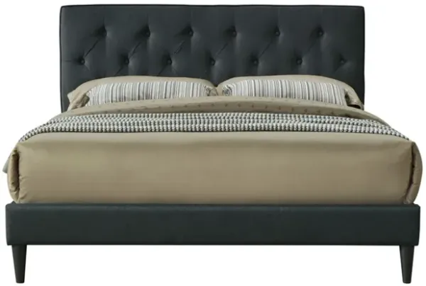 Piper Full Fabric Tufted Bed in a Box with USB Port