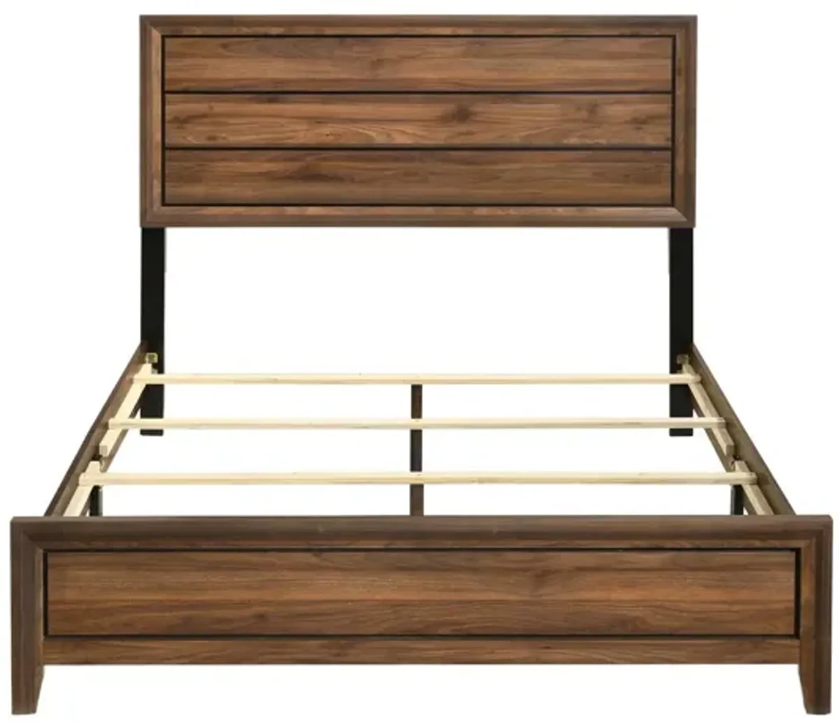 Kennedy Queen Panel Bed in a Box with USB Port