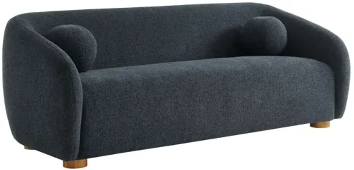 Holland 85" Chenille Fabric Sofa  - Navy
