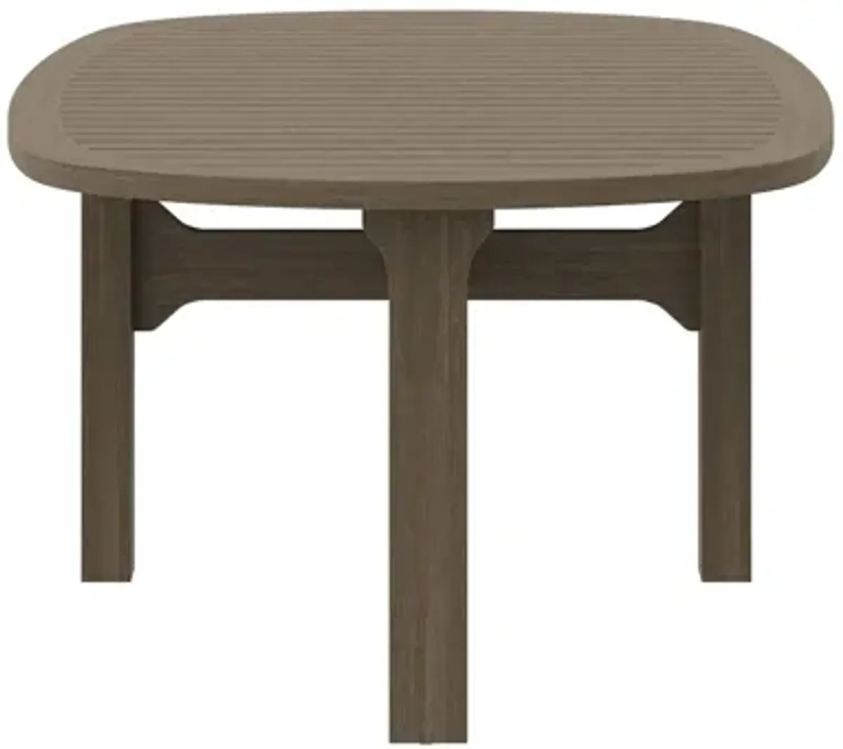 Saratoga Oval Outdoor Patio Teak Wood Coffee Table