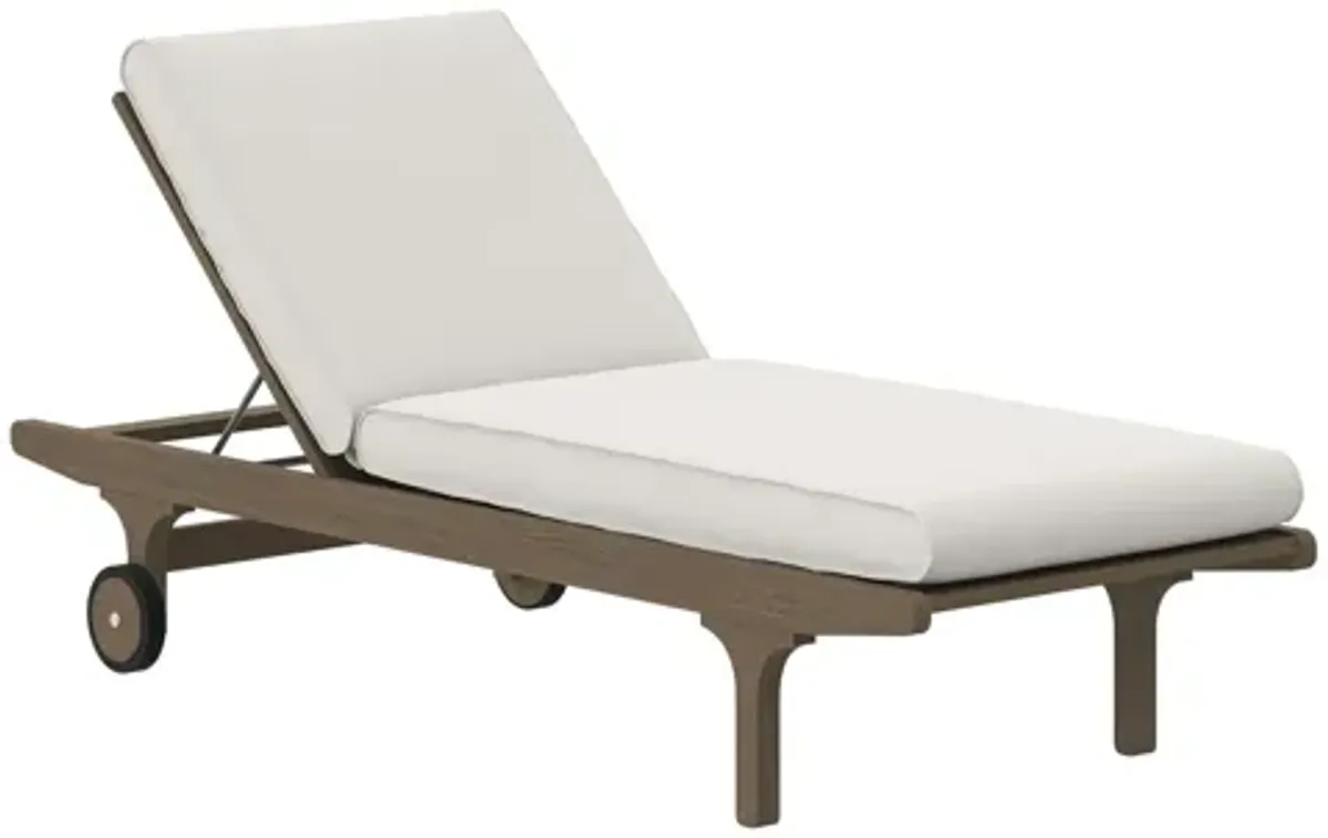 Saratoga Outdoor Patio Teak Chaise Lounge Chair