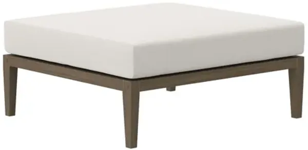 Northlake Outdoor Patio Teak Ottoman