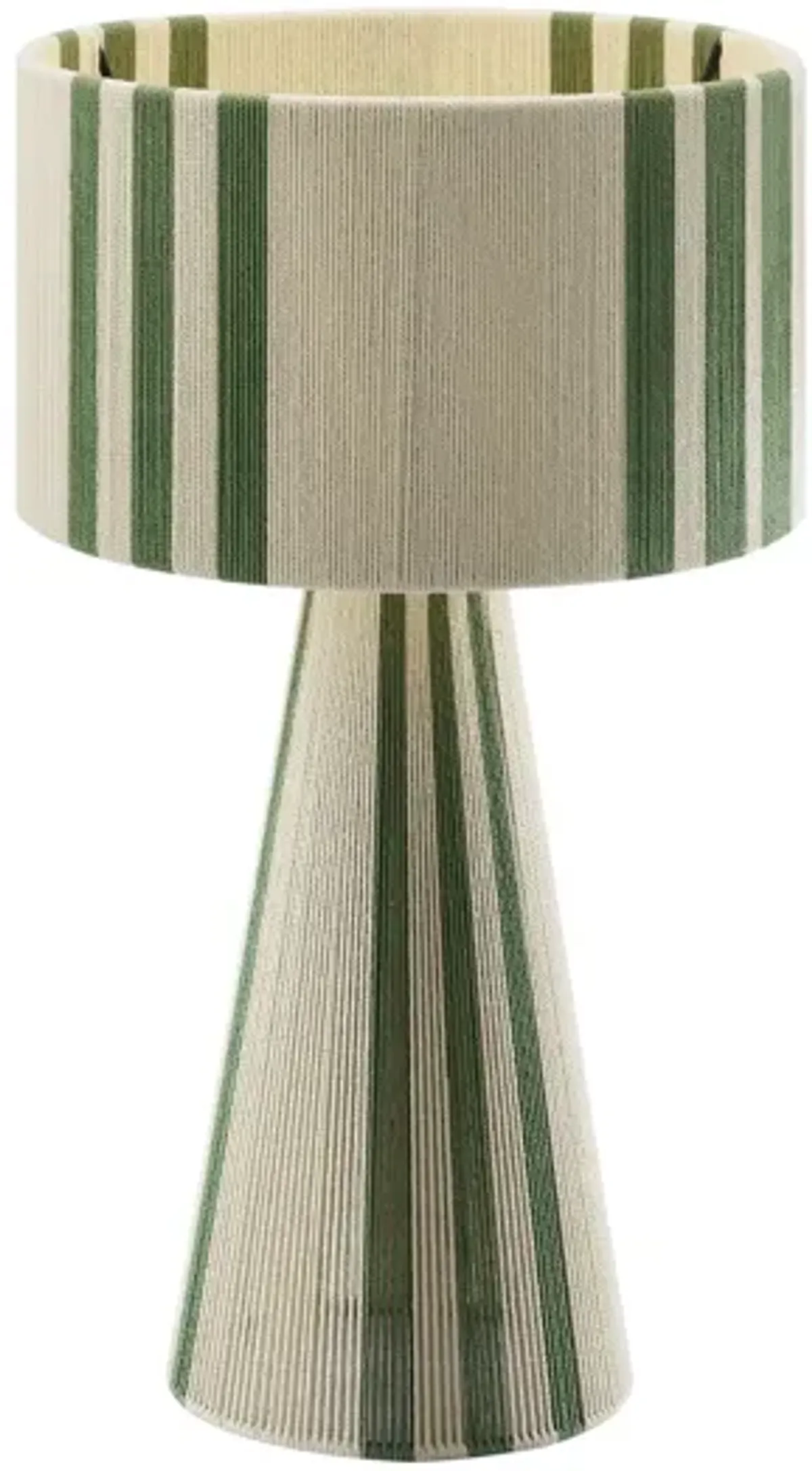 Gia Handwoven Cotton Thread Striped or Plain Table Lamp by Modway