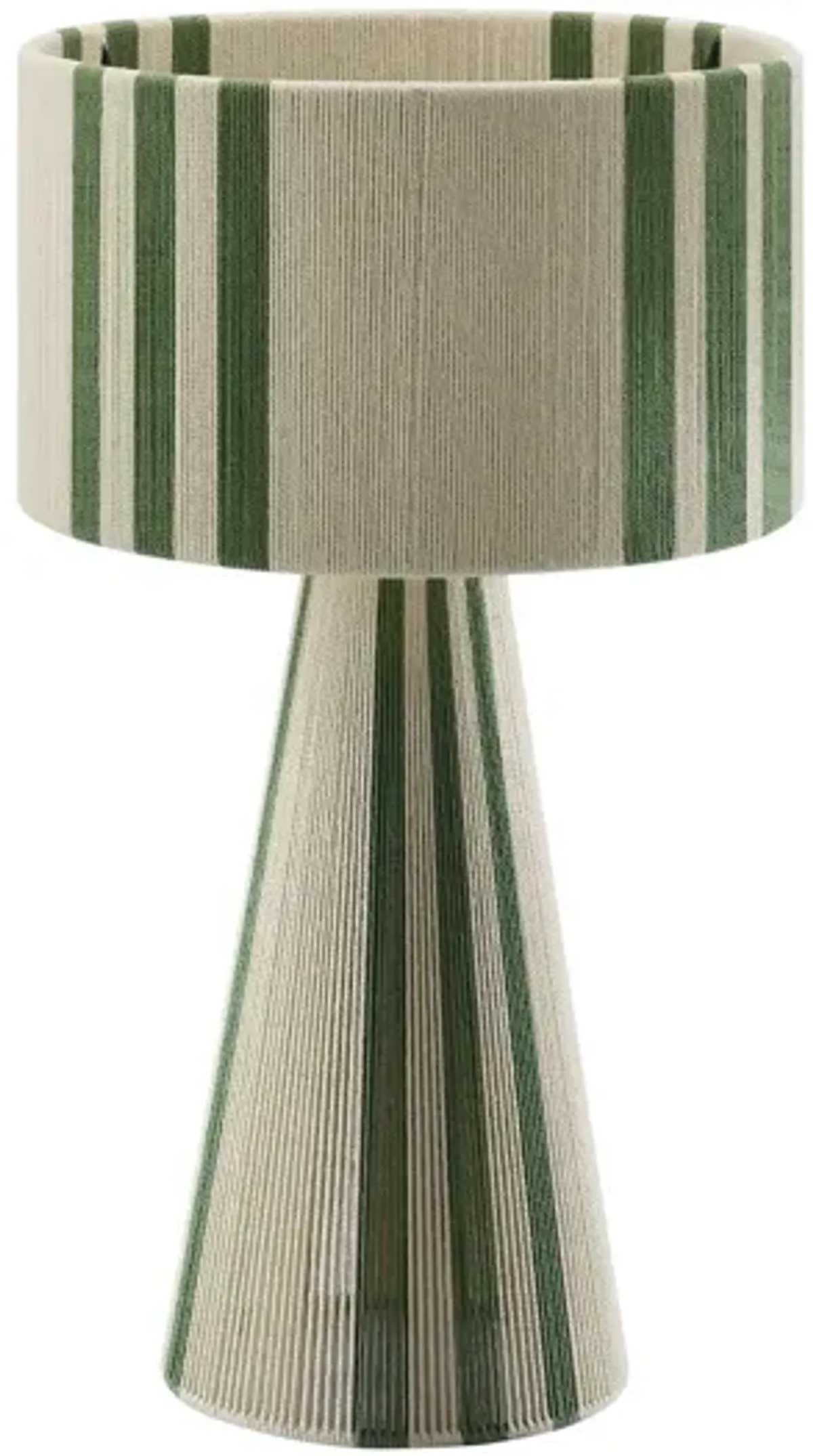 Gia Handwoven Cotton Thread Striped or Plain Table Lamp by Modway