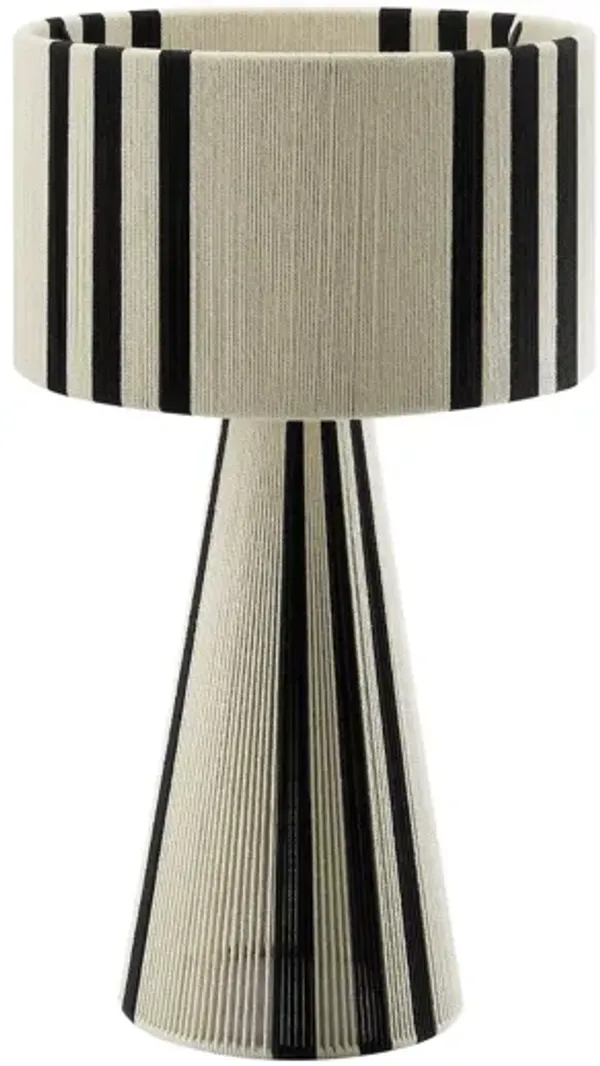 Gia Handwoven Cotton Thread Striped or Plain Table Lamp by Modway