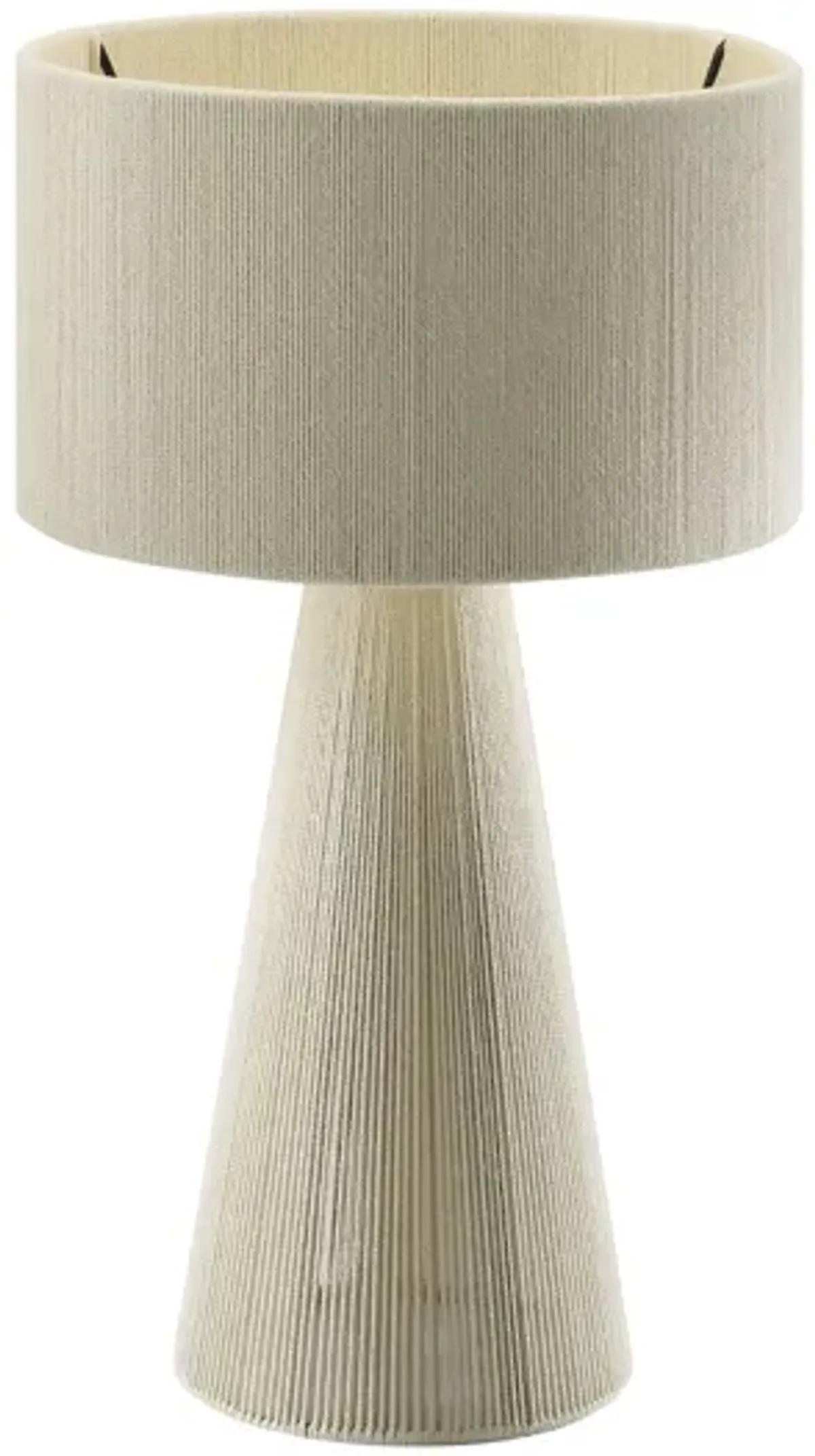 Gia Handwoven Cotton Thread Striped or Plain Table Lamp by Modway