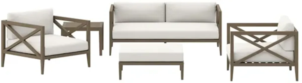 Northlake 5-Piece Outdoor Patio Teak Wood Furniture Set by Modway