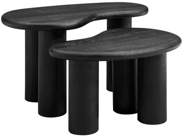 Hackney Mango Wood Nesting Coffee Table Set by Modway