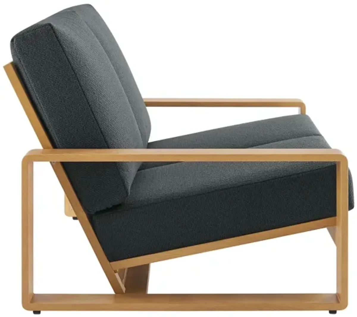 Lirienne Outdoor Patio Aluminum Faux Wood Loveseat by Modway