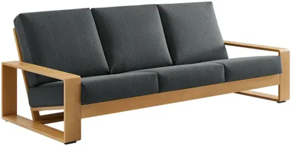 Lirienne Outdoor Patio Aluminum Faux Wood Sofa by Modway